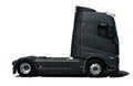 Black truck tractor, side view Royalty Free Stock Photo