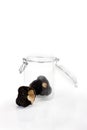 Black Truffles in preserving jar Royalty Free Stock Photo