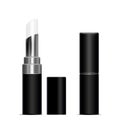 Black tubes with white lipstick. Vector mock up