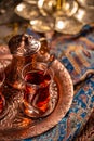 Black Turkish tea Royalty Free Stock Photo