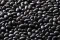 Black turtle beans legumes background Royalty Free Stock Photo