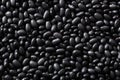 Black turtle beans legumes background Royalty Free Stock Photo