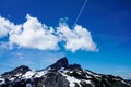 Black Tusk mountain peak in Garibaldi provincial Park Royalty Free Stock Photo