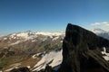 Aerial view of the Black Tusk in Garibaldi Provincial Park, British Columbia Royalty Free Stock Photo