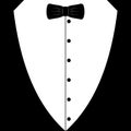 Black tuxedo with tie