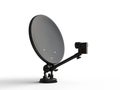 Black TV satellite dish Royalty Free Stock Photo