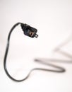 Black two prong power plug chord