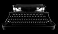Black Typewriter isolated