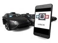 Black Uber Taxi concept