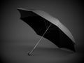 Black umbrella with dark background