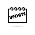 Black Update, Update Software icon or logo Royalty Free Stock Photo