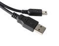 Black USB Cable Royalty Free Stock Photo
