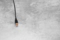 Black USB cable on concrete background Royalty Free Stock Photo