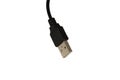 Black USB cable isolated on white background Royalty Free Stock Photo