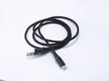 Black usb cable type micro plug universal connection.