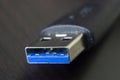 USB 3 Kabel blue and black