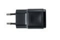 Black usb wall charger plug isolated Royalty Free Stock Photo