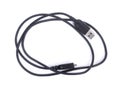 Black used USB cable