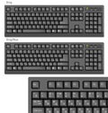 Black Vector Computer keyboards RUS/ENG