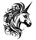 Unicorn\'s Head Drawing