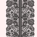 Black Vector Lace. Royalty Free Stock Photo