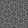 Black vector seamless wavy line pattern Royalty Free Stock Photo