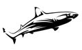 Shark Black Shape Royalty Free Stock Photo