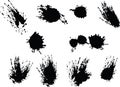 These are black vector splats