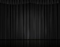 Black velvet curtain in theater or cinema Royalty Free Stock Photo