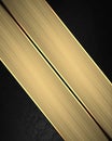 Black velvet texture with gold ribbon. Element for design. Template for design. Royalty Free Stock Photo