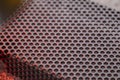 Black ventilation holes of a metal computer case Royalty Free Stock Photo