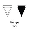 Verge black silhouette