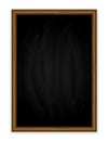 Black vertical chalkboard Royalty Free Stock Photo