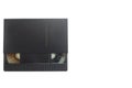 Black VHS video tape cassette with blank label isolated on white background Royalty Free Stock Photo