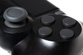 Black video game controller closeup Royalty Free Stock Photo