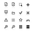 Black viewer icons