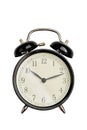 black vintage alarm clock