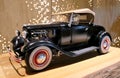 Black vintage ford car model