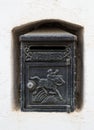 Black Vintage Letterbox Royalty Free Stock Photo