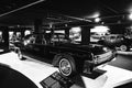 Black vintage Lincoln Continental (1963). Lincoln's flagship model. Retro car. Classic Car exhibition -