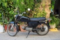 Black Vintage Motorcycle