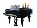 Black vintage piano