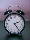 Black Alarm Clock Royalty Free Stock Photo