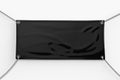 Black vinyl banner