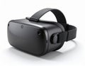 Black Virtual Reality Headset Isolated on White Background Studio Shot Royalty Free Stock Photo