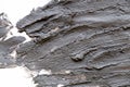 Black volcanic cosmetic clay texture close up. solution of cosmetic clay abstract background Royalty Free Stock Photo