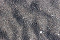 Black volcanic sand from the island of Santorini in Greece. Excellent texture for the background, similar to iron filings. Beauti