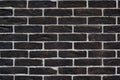 Black wall of bricks removed horizontally to write text