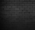 The black wall texture uses a lot of bricks. or black brick wall with abstract pattern. Royalty Free Stock Photo