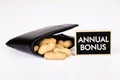 Annual Bonus Concept. Royalty Free Stock Photo